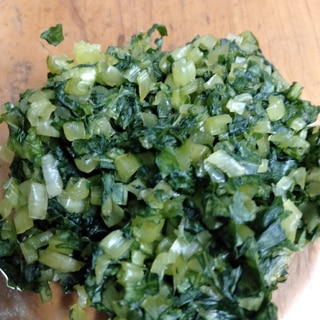 簡単便利な作り置き！小松菜の塩もみ